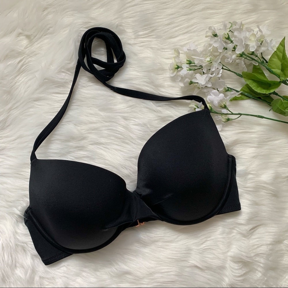 Shade & Shore Black Bikini Top Size 34DD
